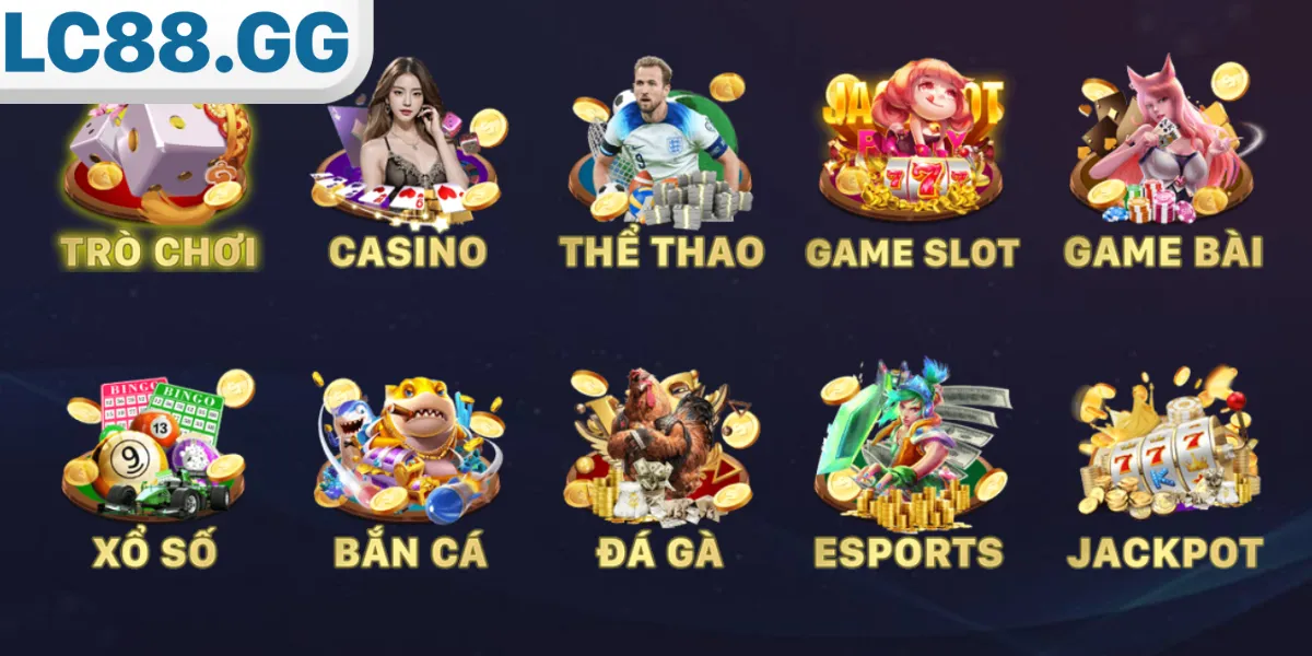 LC88 – Trang Cá Cược Nổ Hũ, Thể Thao, Casino Đỉnh 2026 Đa dạng các trò chơi giải trí chất lượng cao tại LC88